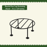 9" Round Four-Leg Grow Bag Stand | Heavy-Duty Anti-Rust Mild Steel | 50 kg Load Capacity | For Pots & Grow Bags | Pack of 4