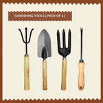 4 PCS Garden Tool Kit
