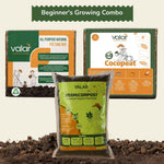 Beginner's Growing Combo (Makes 10 Kgs) - Soil-Less Potting Mix, Cocopeat, Vermicompost, FREE Grow bag and Seeds