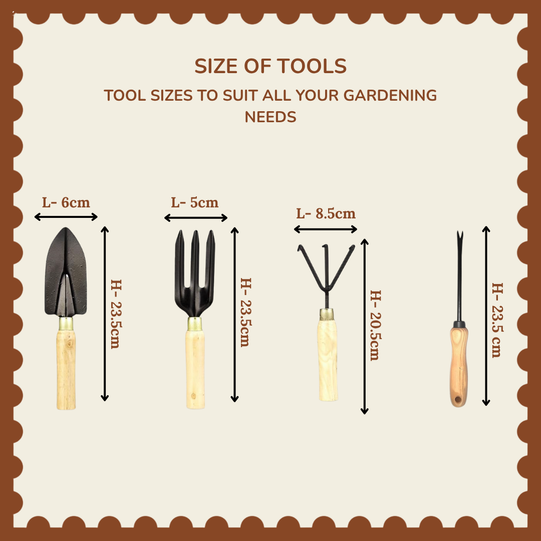 🔧 4 PCS Garden Tool Kit – Essential Hand Tools for Your Garden🌱