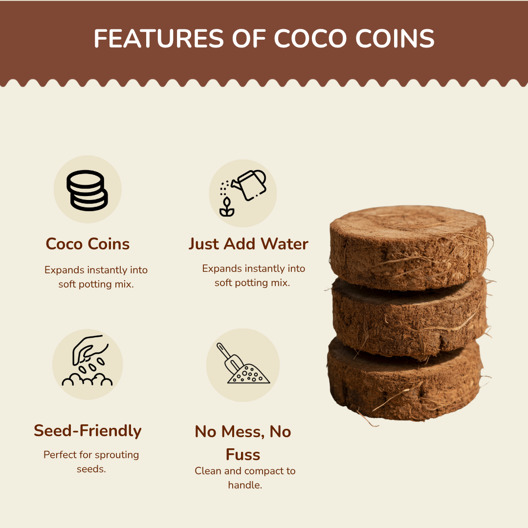 Organic Coco Peat Coins