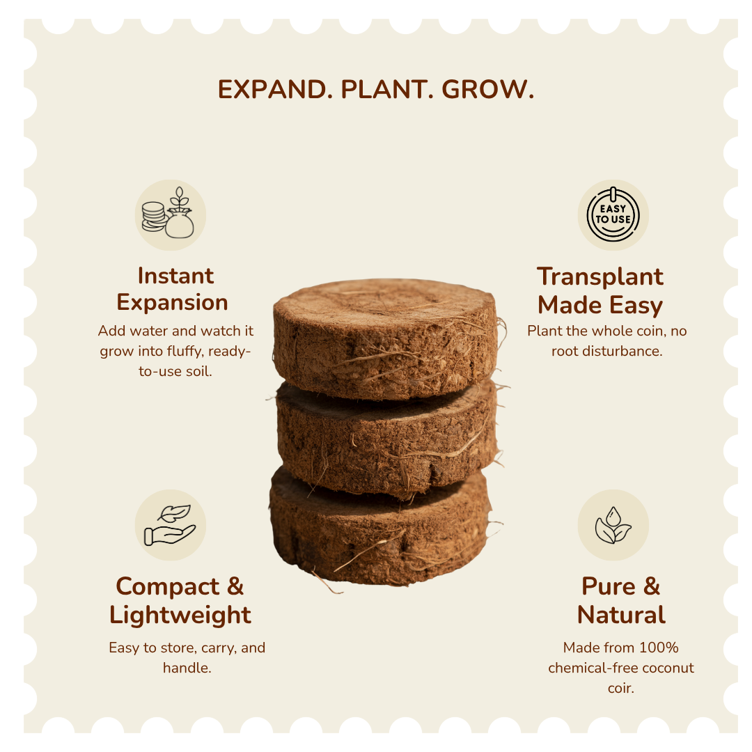 Organic Coco Peat Coins