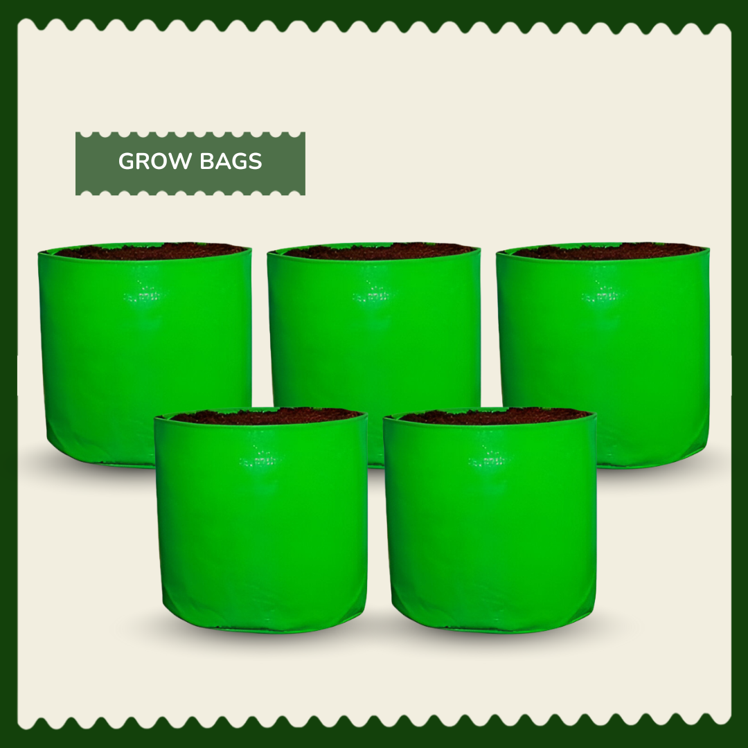 15x15 Inch HDPE Grow Bags | UV-Stabilized, Reusable Planter Bags