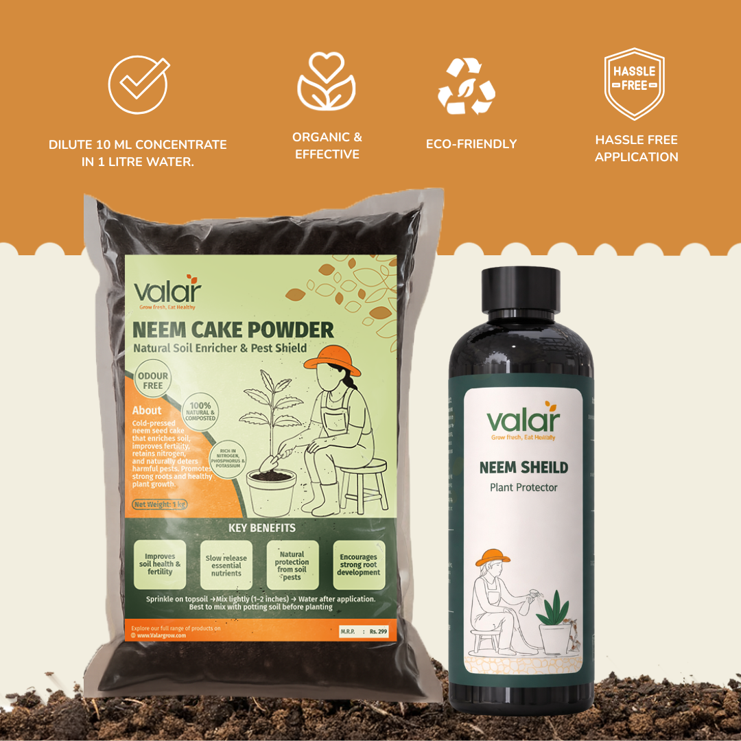 Natural Plant Shield Kit ( Neem Cake + Neem Shield-Makes up to 25 Litres)