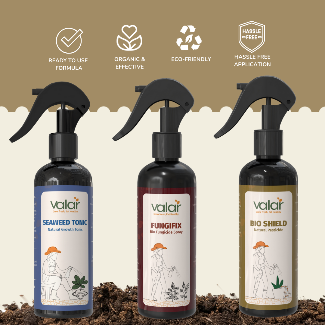 Plant Protection & Growth Bundle (Pesticide + Fungicide + Growth Tonic)