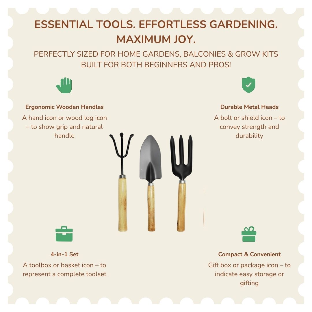 3 PCS Garden Tool Kit