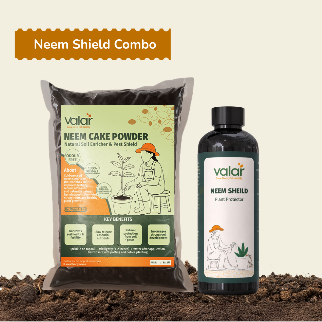 Natural Plant Shield Kit ( Neem Cake + Neem Shield-Makes up to 25 Litres)